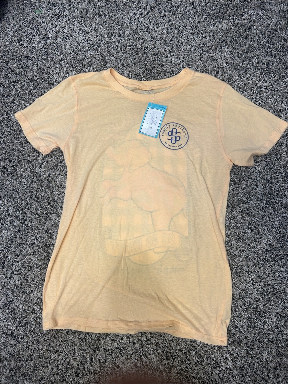 Simply Southern Peach Short Sleeve Graphic Tee